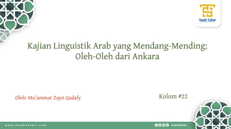 Kajian Linguistik Arab yang mendang-mending